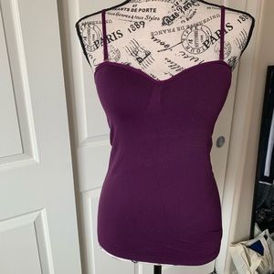 Plum Purple Camisole with Bra insert